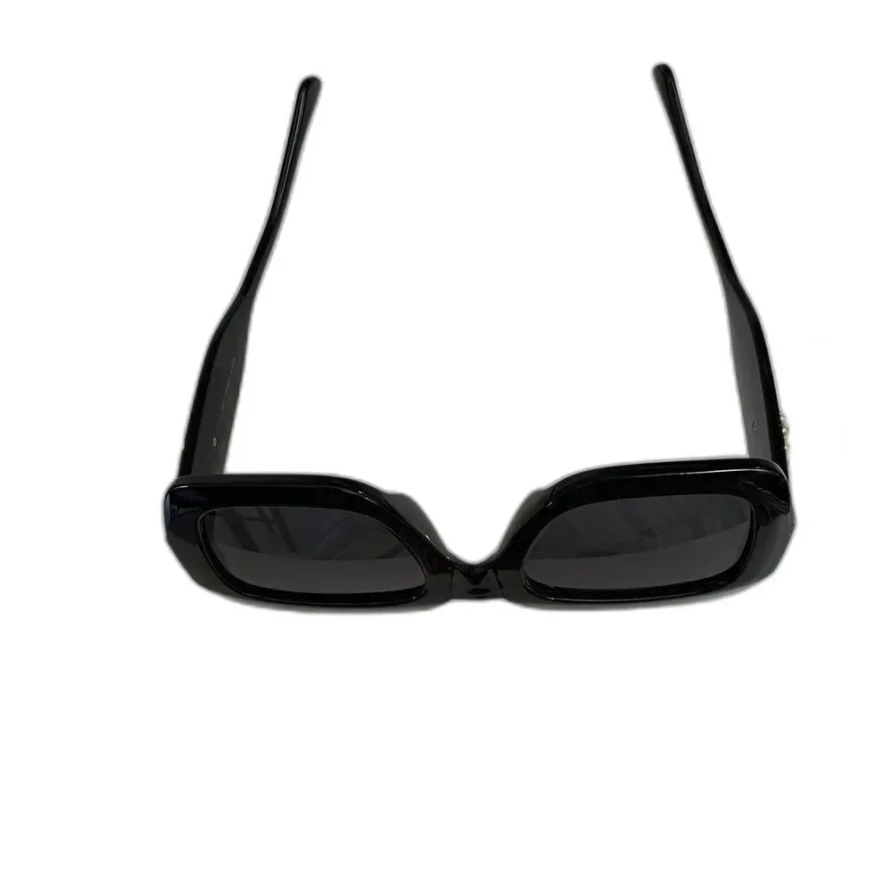 Square Frame Sunglasses in Black Acetate Womens 6